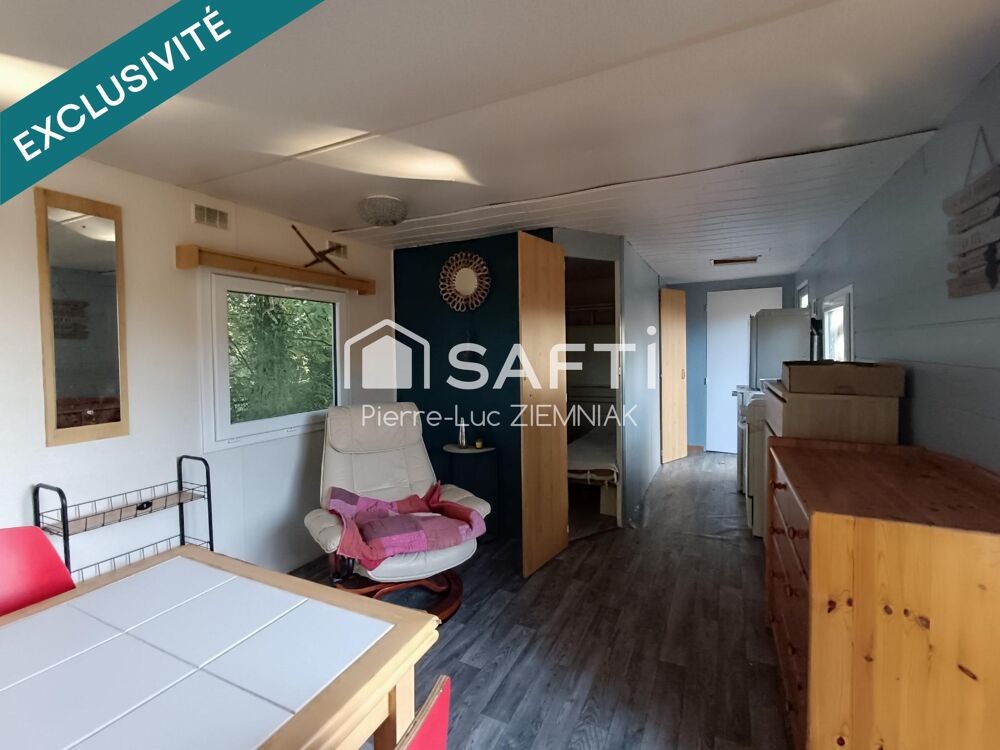 Vente Terrain Terrain de loisirs avec étang et mobil-home – 4100 m² clos à Houssay (53360) Houssay