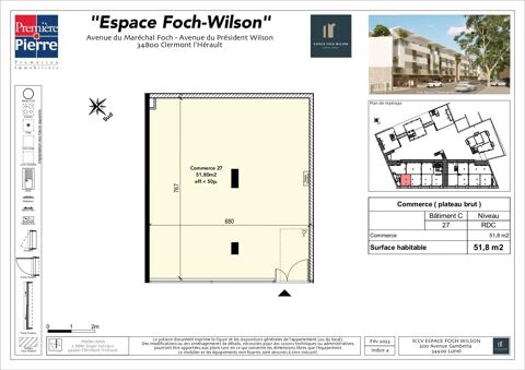   Bureaux et commerces neufs sur l'Avenue Foch ! 