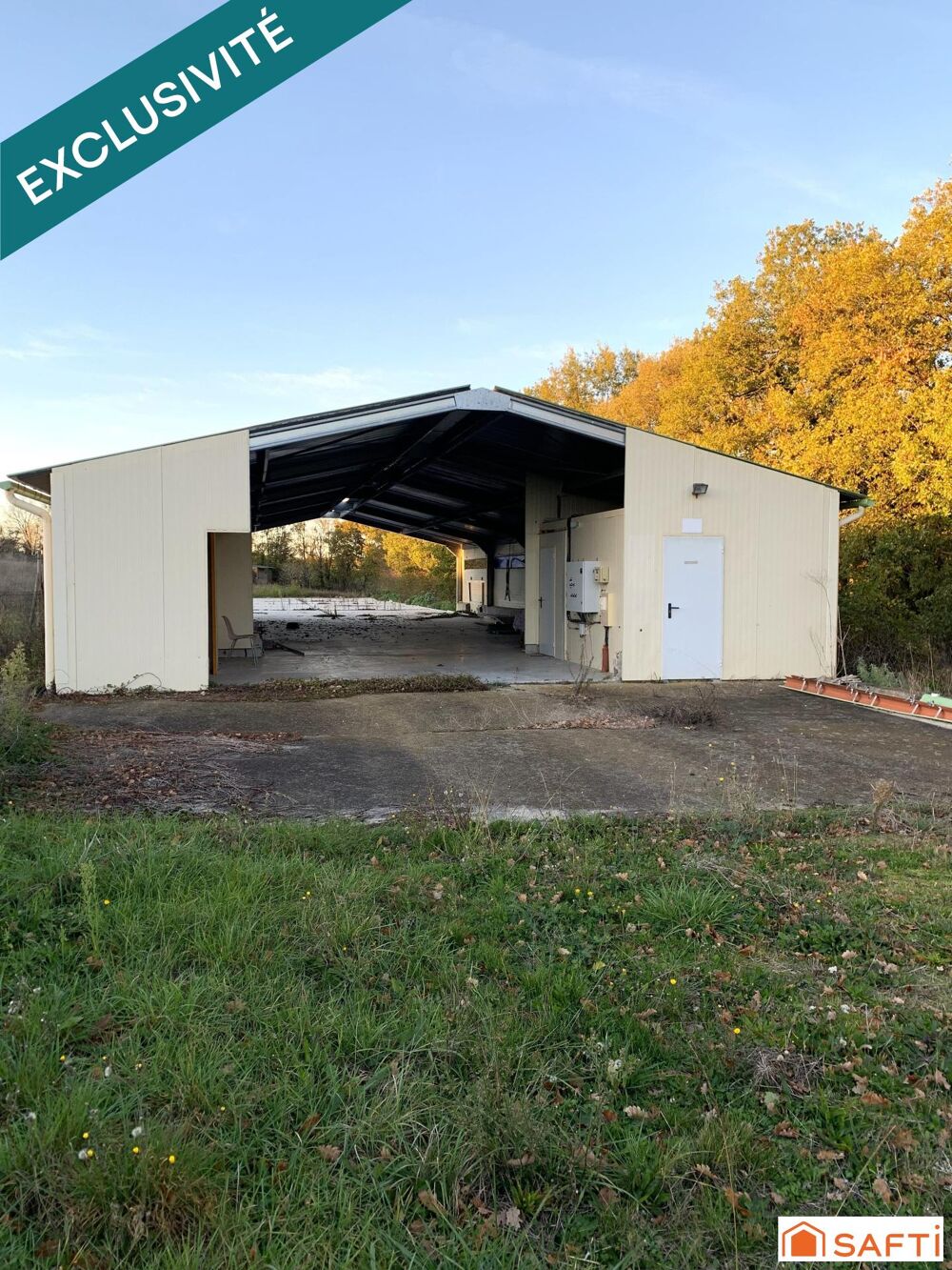 Vente Terrain TERRAIN CONSTRUCTIBLE AVEC HANGAR Bives