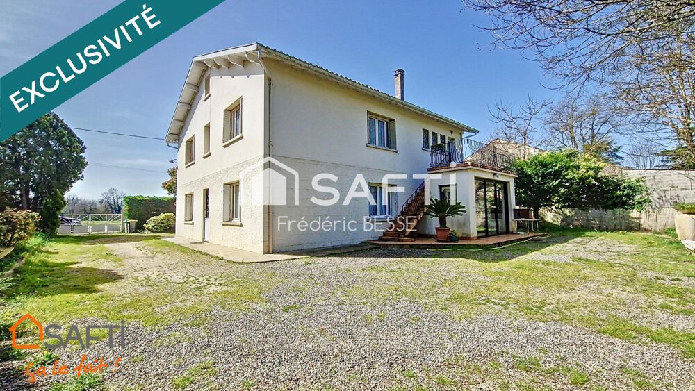 Maison T4 à rénover 150m² avec garage, dépendances et parc arboré.