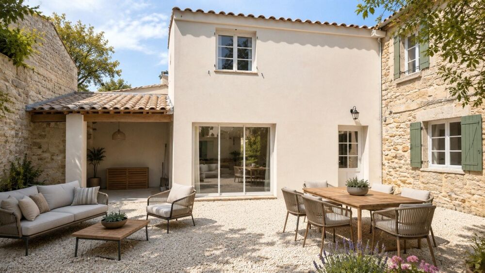 Maison de caractère avec cour intimiste, louée