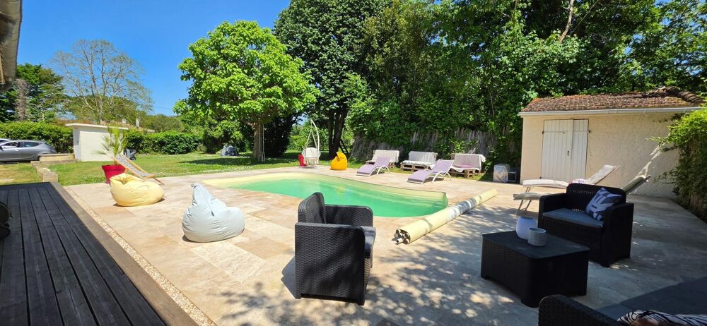Maison pierre 5 chambres, piscine chauffée