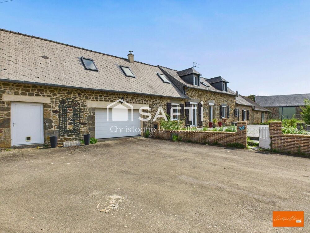 Vente Maison Mayenne – Ensemble de 3 longères en pierre sur 1,2 hectare avec vastes espaces de stockage Parigne-sur-braye