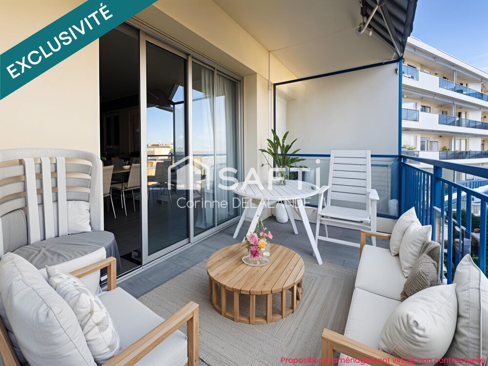 Beau 3/4 pièces 80m2,cave,parking,vue mer,terrasse