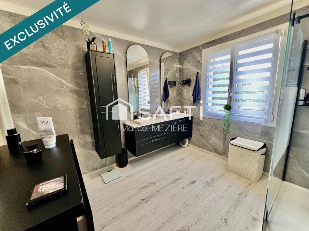 Vente Maison T6 sur 3 niveaux;sous sol sur toute la surface,5 chambres,tout confort,climatisation,terrain de 1700m2 clos et plat.Très bonne i Rosoy