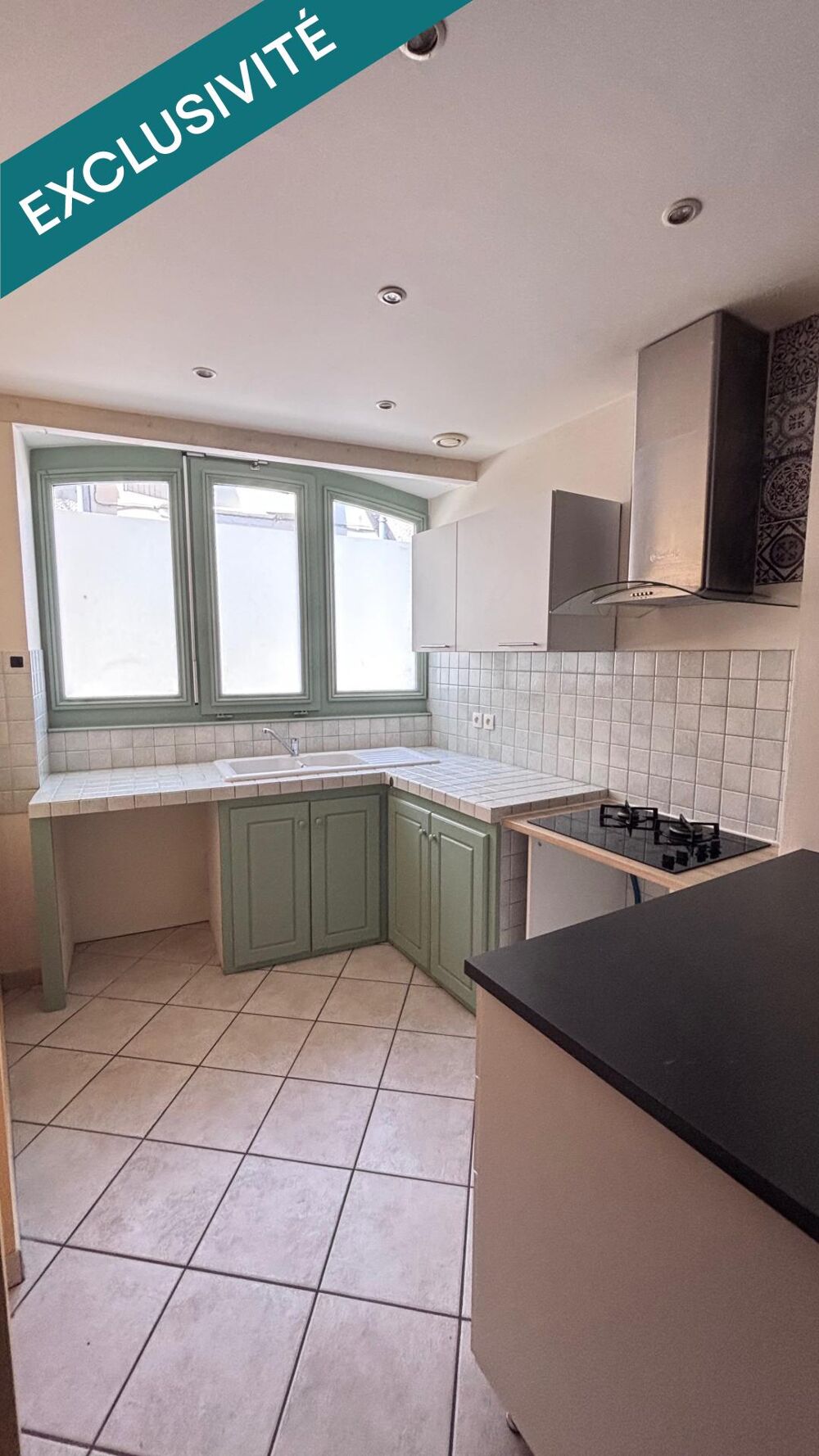 Maison de ville avec un extérieur, 3 chambres, bureau