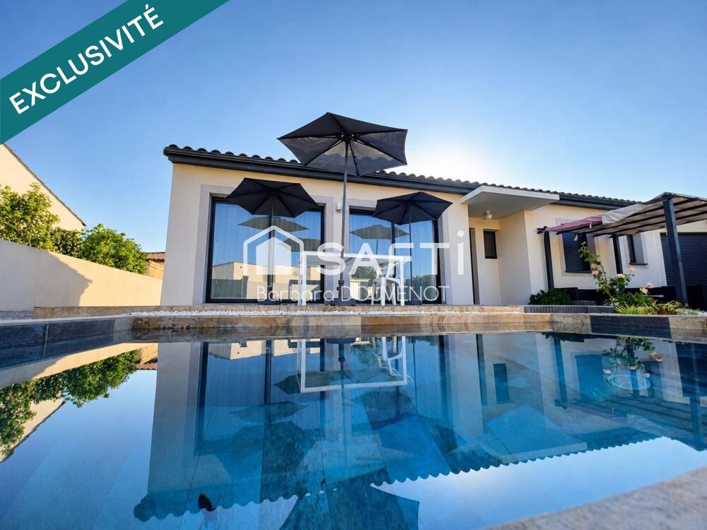 Vente Maison Villa récente de plain pied 4 chambres avec piscine et garage - Quartier résidentiel Beziers