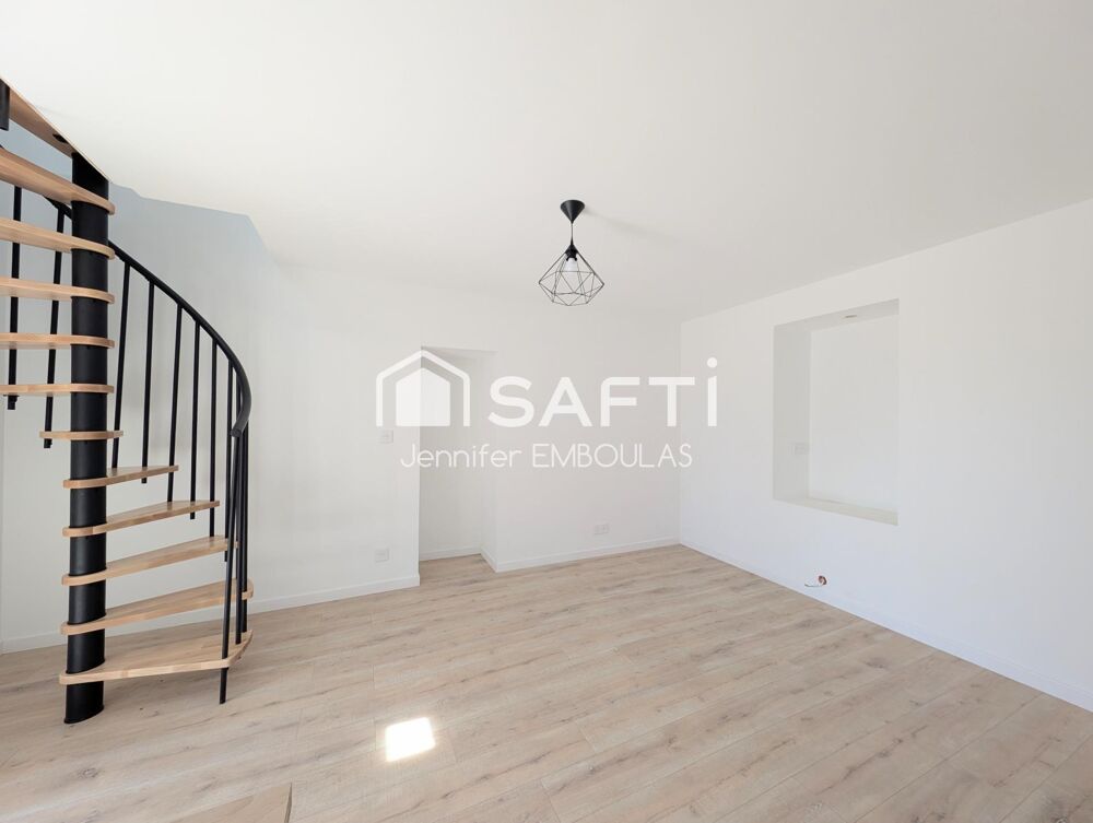 Maison rénovée - 3 pièces - 50 m² - jardinet