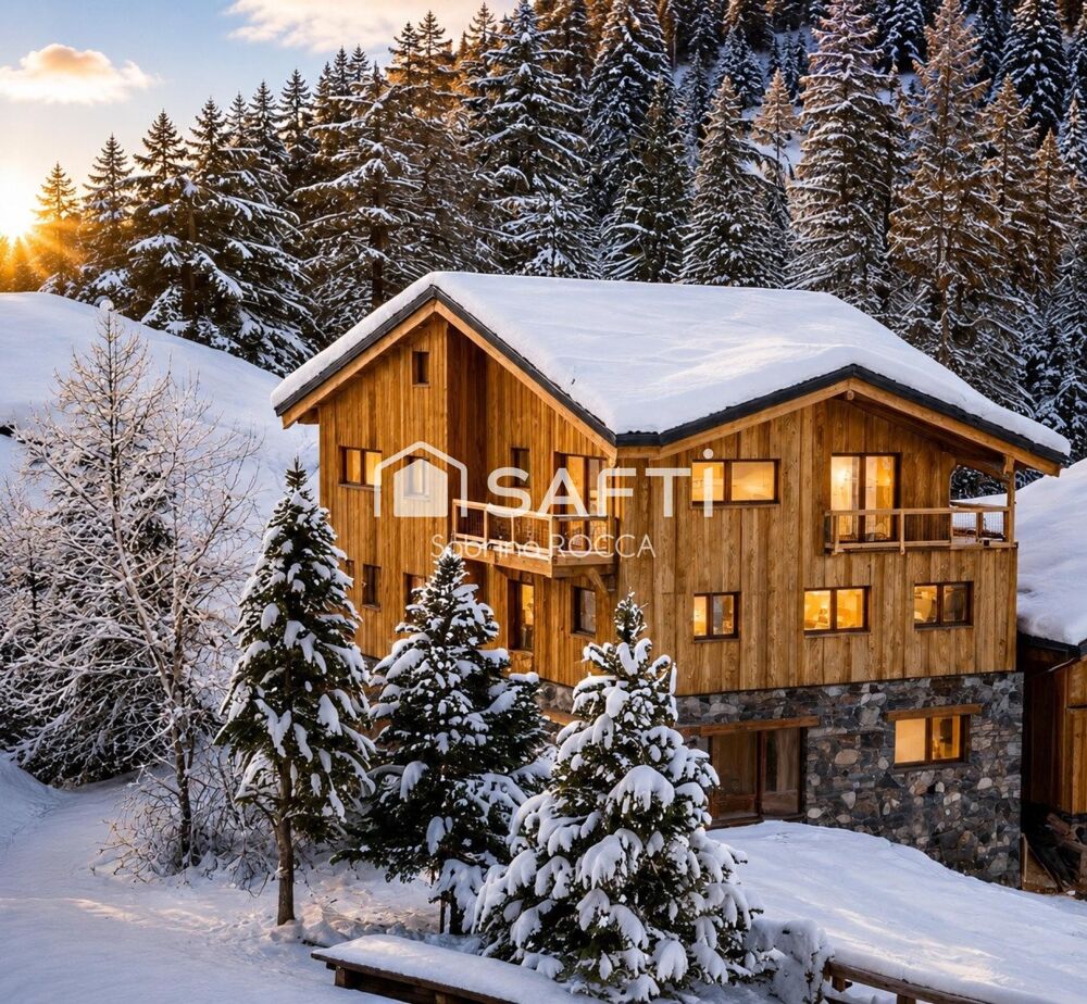 LA PLAGNE  CHALET INDIVIDUEL 193 m²  6 CHAMBRES  ESPACE BIEN-ÊTRE  SKIS AUX PIEDS  DOMAINE SKIABLE PARADISKI