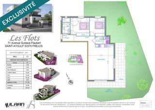  Appartement � vendre 3 pi�ces 72 m�