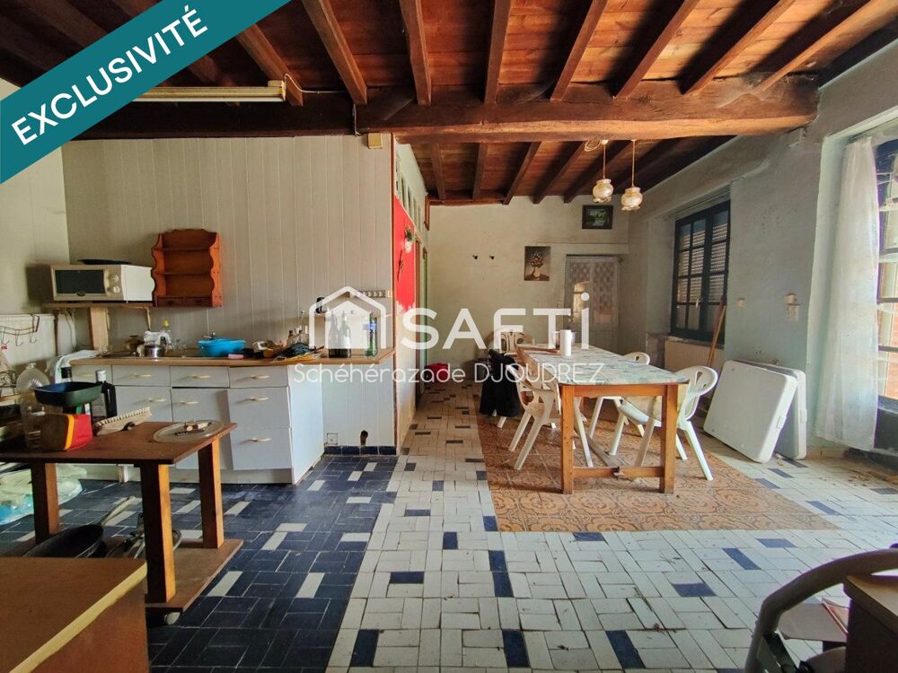 LONGERE A RENOVER DE 144M² - 6 PIECES - GRENIER 80M² - DEPENDANCES - TERRAIN