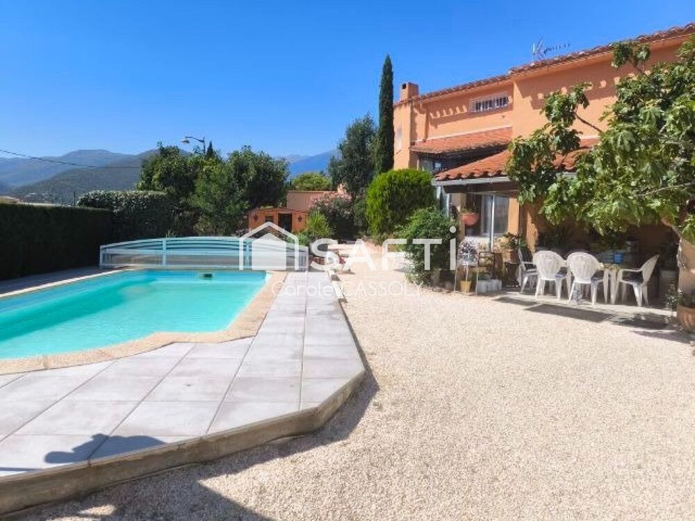 Vente Maison Villa architecte avec piscine 4 ch jardin arboré Vinça