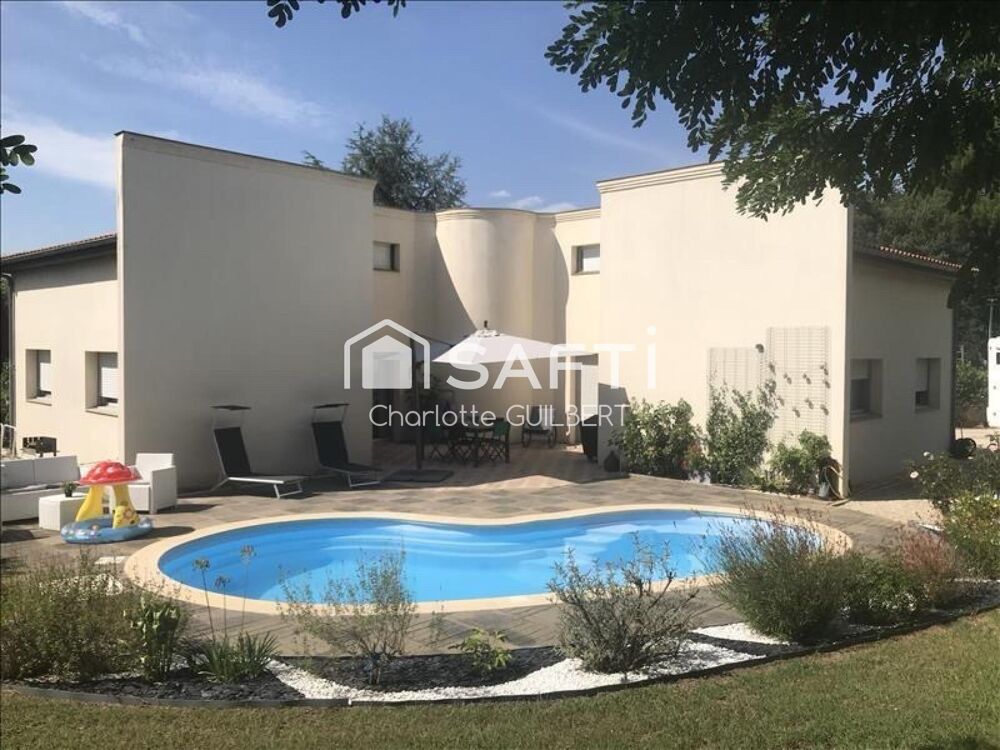 Maison d'architecte avec 3 chambres et bureau