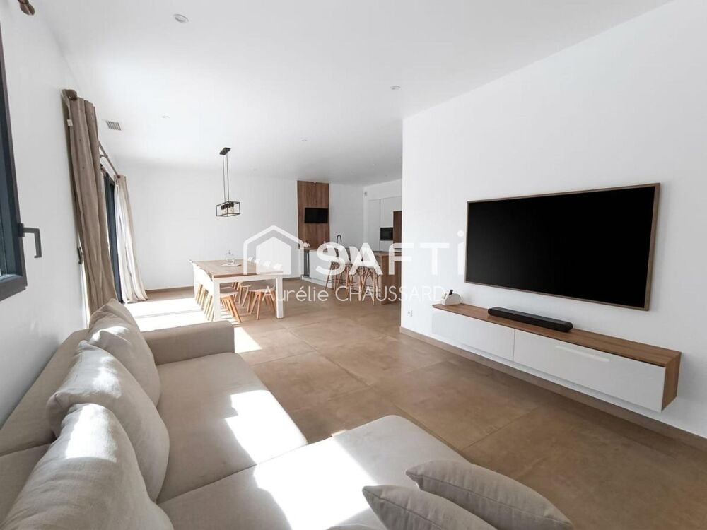 Plain-pied 3 chambres garage piscine