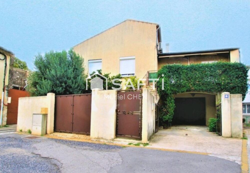 LUNEL-VIEL Maison de village 110m2, cour, garage