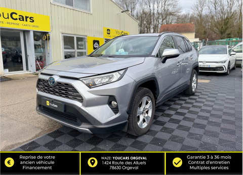 Toyota RAV 4 2.5 218 Hybrid 2WD E-CVT 177 cv Boîte auto - CAMERA DE RECUL 2019 occasion Orgeval 78630