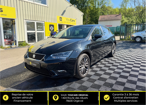 Seat Leon 1.6 TDI DSG7 110 cv Boîte auto - CARPLAY - ENTRETIEN COMPLET 2016 occasion Orgeval 78630
