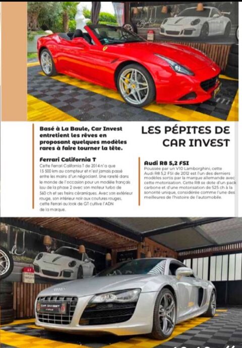 R8 5.2fsi carbone V10 Bt R Tronic 2012 entretien à jour 2012 occasion 44500 La Baule-Escoublac