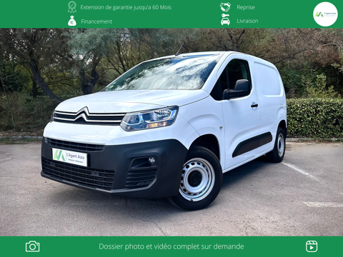 Citroën Berlingo M 1.5 BlueHDI 100ch 3 places (Suivi d'entretien) TVA récupér 2021 occasion Frontignan 34110