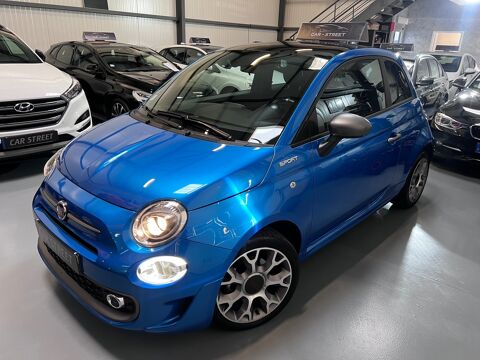 Fiat 500 - 1.0 70ch BSG HIBRID S&S Sport & Style 1°-MAIN GPS LED CLIM  PANORAMIQUE GARANTIE 12 MOIS - Bleu Métallisé 12500 69680 Chassieu