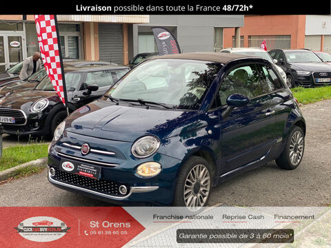 Fiat 500 C - 1.2 69 Lounge - Bleu foncé