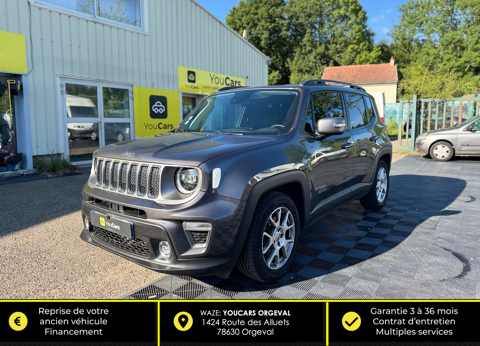 Jeep Renegade Phase 2 T4 1.3 150 cv Boîte auto - CAMERA DE RECUL - CARPLAY 2019 occasion Orgeval 78630