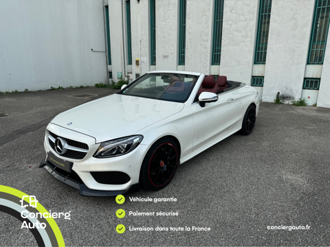 Mercedes Classe C 180 Cabriolet AMG 156 ch 9G TRONIC / Cuir rouge / Garantie 2016 occasion Givors 69700