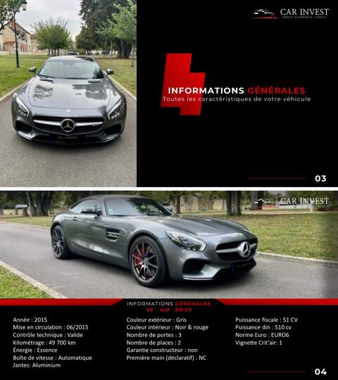 AMG GT 510 CH CONFIGURATION RARE 2015 occasion 44500 La Baule-Escoublac