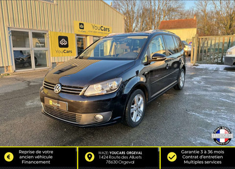 Volkswagen Touran 1.6 TDI MATCH 105 cv - TOIT PANORAMIQUE - AIDE PARKING AR - 2013 occasion Orgeval 78630