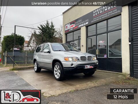 BMW X5 4.4L 286CH Futur Collector avec son jolie V8 Gris Cuir noir 2002 occasion Sainte-Geneviève-des-Bois 91700