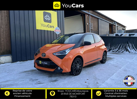 Toyota Aygo Phase 2 5 Portes 1.0 72 cv - caméra de recul - Apple car Pla 2019 occasion MAUREPAS 78310