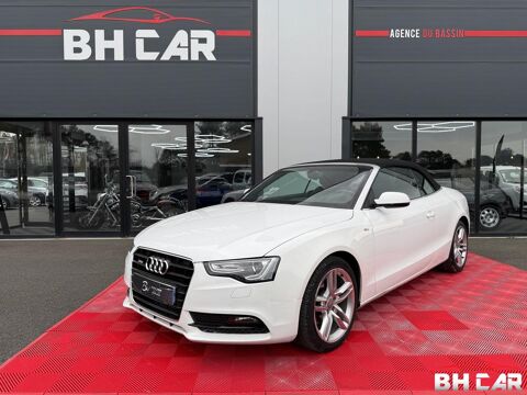 Audi A5 CABRIOLET 2.0 TDI 177 S LINE BVM6 / SUIVI COMPLET/ ORIGINE F 2013 occasion Audenge 33980