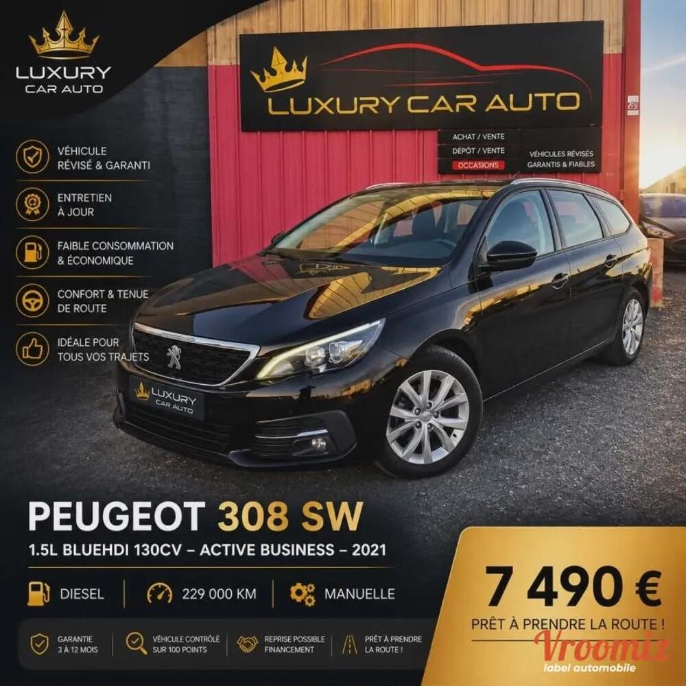 308 GENERATION-II SW 1.5 BLUEHDI 130 ACTIVE BUSINESS START-STOP 2021 occasion 18390 Saint-Germain-du-Puy