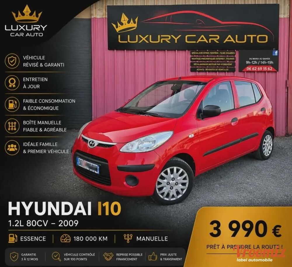 i10 1.2 75 PACK 2009 occasion 18390 Saint-Germain-du-Puy