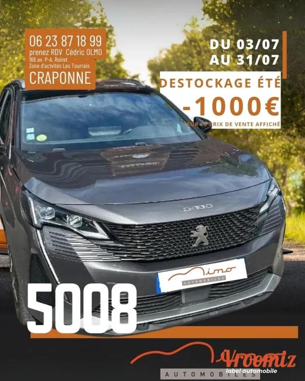 5008 2021 occasion 69290 Craponne