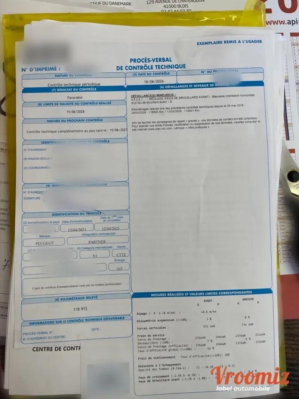 Partner 2021 occasion 41500 Mer