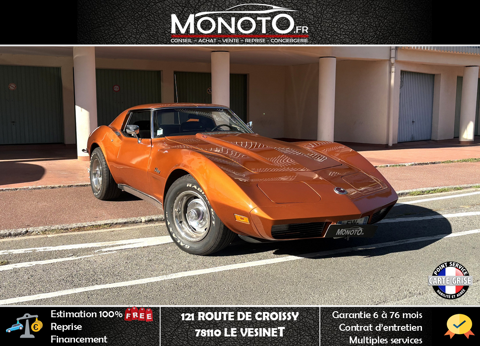 Corvette C3 STINGRAY 1973 5.7 V8 193 ch 350 ci 1973 occasion 78360 MONTESSON