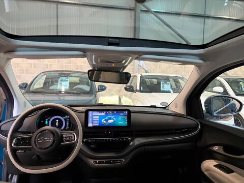 500 e 95cv 23.8 KWH LA PRIMA OCEAN GREEN / CUIR / CAMERA RADAR 2023 occasion 91480 Varennes-Jarcy
