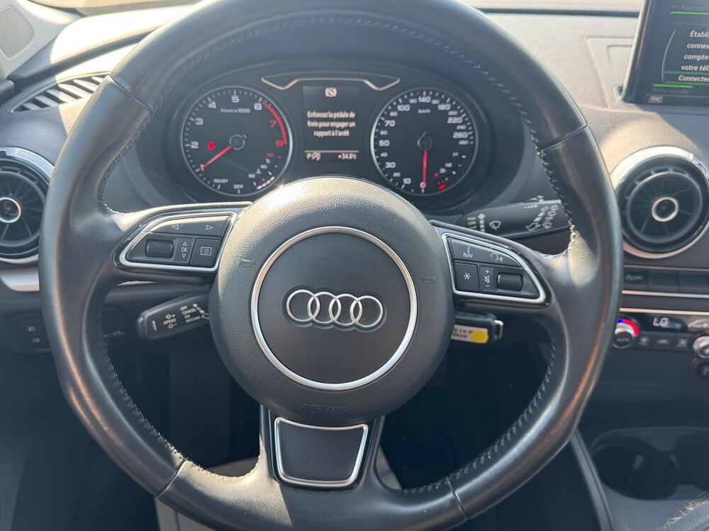 A3 1.4 TFSI BOITE AUTOMATIQUE V&eacute;hicule vendu r&eacute;vis&eacute; crit air 1 2015 occasion 67150 Erstein