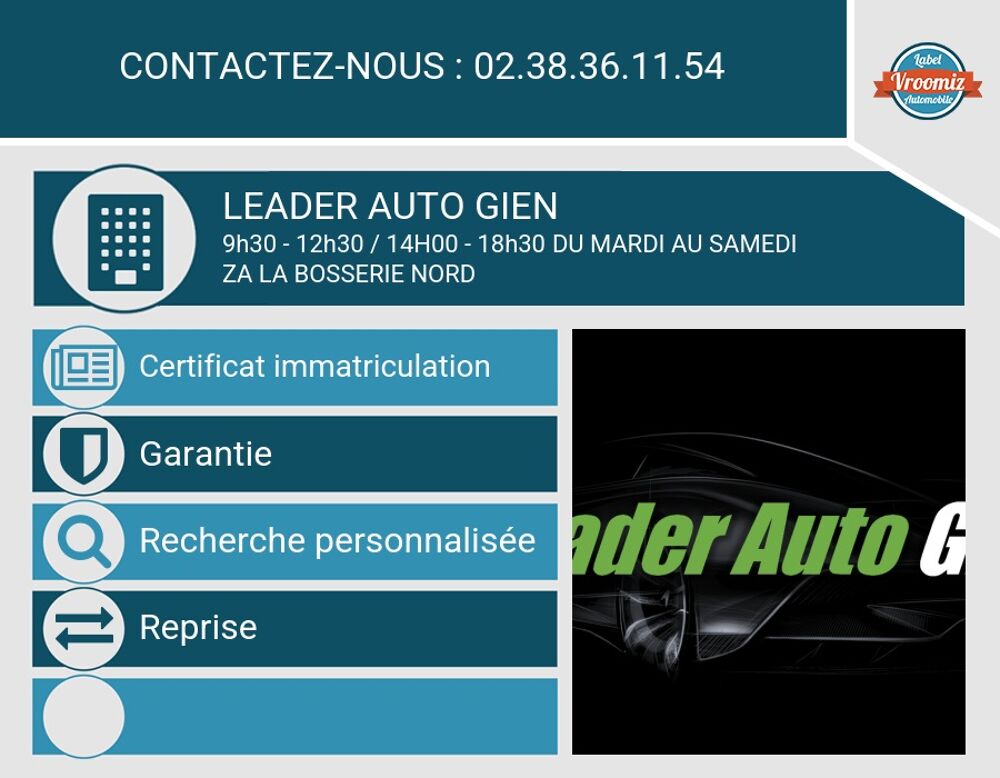 3008 I 1.6 HDI 115 CV FINITION ALLURE TOUTE OPTIONS 177 293 KM 2014 occasion 45500 GIEN
