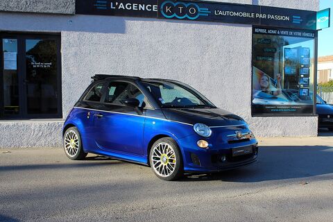 Abarth 500 C II 1.4 TURBO T-JET 140 ch 595 MSQ / Bleu Podio et noir / C 2016 occasion Saint-Jean-de-V&eacute;das 34430