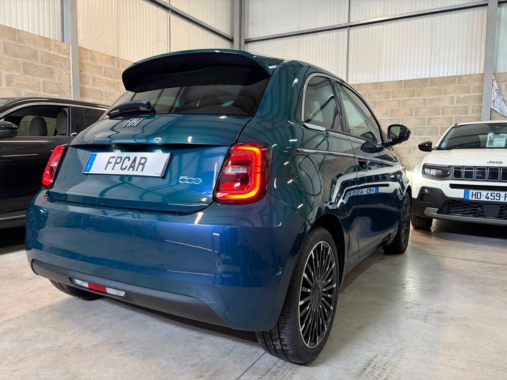 500 e 95cv 23.8 KWH LA PRIMA OCEAN GREEN / CUIR / CAMERA RADAR 2023 occasion 91480 Varennes-Jarcy