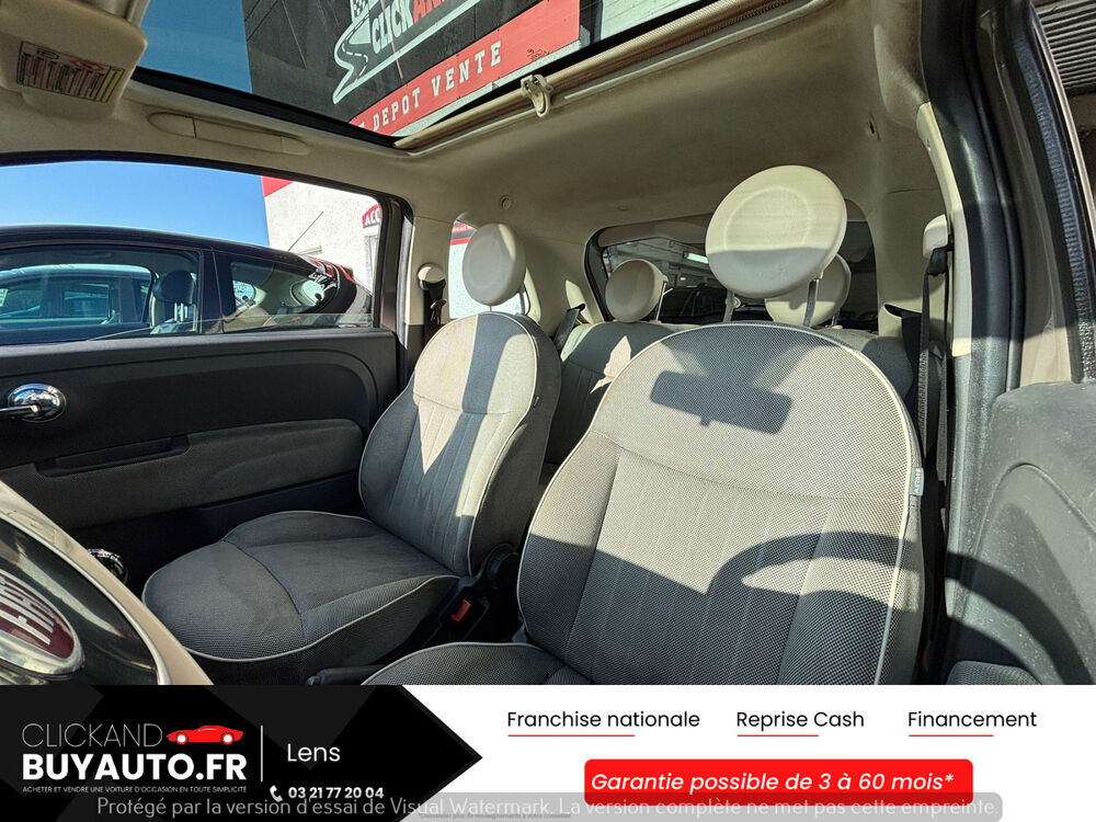 500 1.2 69CV LOUNGE / CLIMATISATION / TOIT PANO / RADAR DE STATI 2008 occasion 62440 Harnes