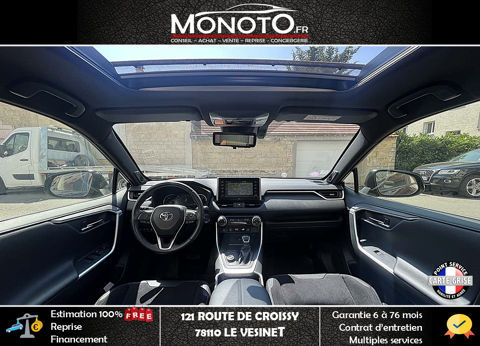 RAV 4 COLLECTION 2.5 VVT-i HYBRID 222ch AWD BO&Icirc;TE AUTO TOIT OUVRAN 2019 occasion 78360 MONTESSON