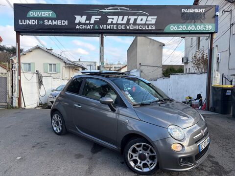 Fiat 500 S 85 2014 BOITE AUTO TOIT OUVRANTS CUIR HSB AUXILIAIRE PAYE 2014 occasion ARGENTEUIL 95100