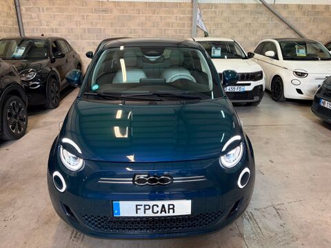 500 e 95cv 23.8 KWH LA PRIMA OCEAN GREEN / CUIR / CAMERA RADAR 2023 occasion 91480 Varennes-Jarcy