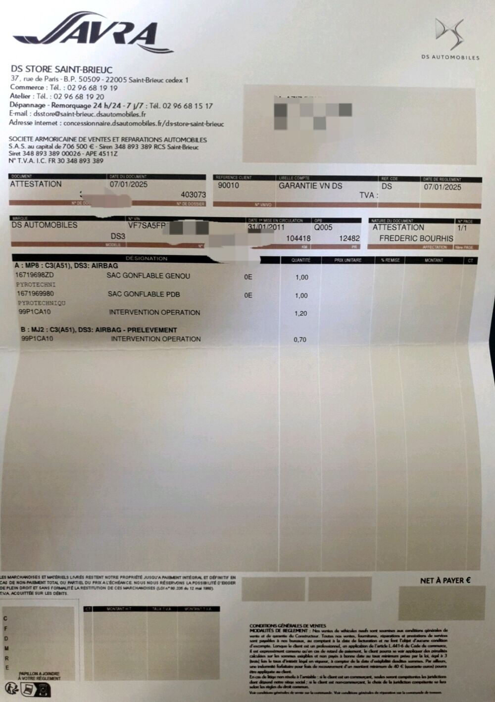 DS3 1.6 THP 150 Sport Chic 1ere main 2011 occasion 92300 Levallois-Perret