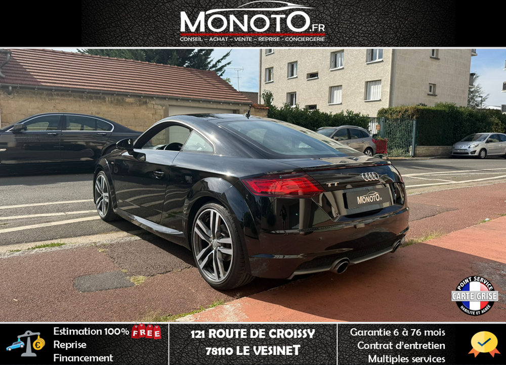 TT S-LINE Coup&eacute; 1.8 TFSi 180ch BO&Icirc;TE AUTO 1 ERE MAIN VIRTUAL CO 2018 occasion 78360 MONTESSON