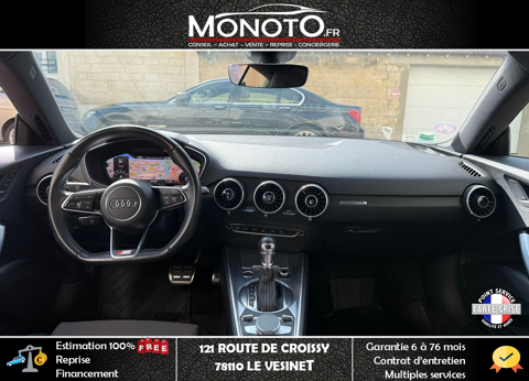 TT S-LINE Coup&eacute; 1.8 TFSi 180ch BO&Icirc;TE AUTO 1 ERE MAIN VIRTUAL CO 2018 occasion 78360 MONTESSON