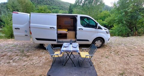 Transit Custom VAN AMENAGE **LOCATION 80€/ JOUR** 2.0 TDCI 130CH 2021 occasion 34070 MONTPELLIER